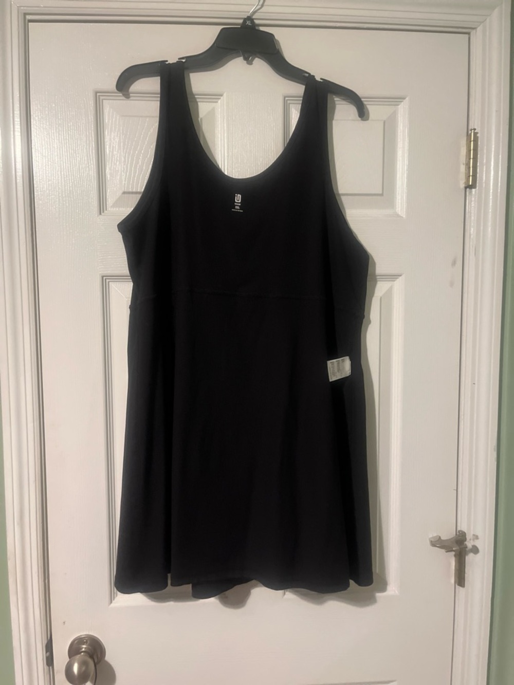 Ideology Ribbed Black Tank Tennis/Pickleball Dress - Picture 6 of 6